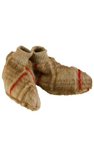 Chaussons laine des Pyrénées écossais vison