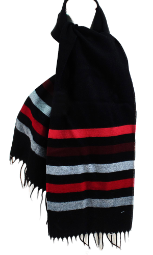 Echarpe homme femme noir