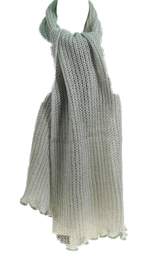 echarpe femme pas cher mohair gris en stock