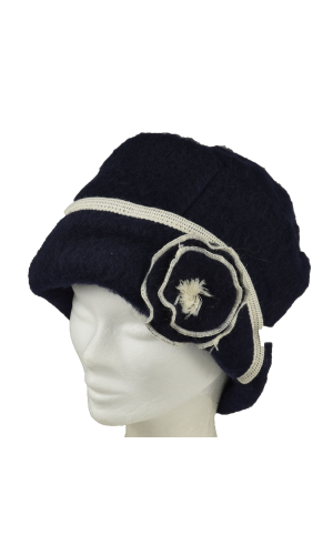 Toque laine des Pyrénées marine