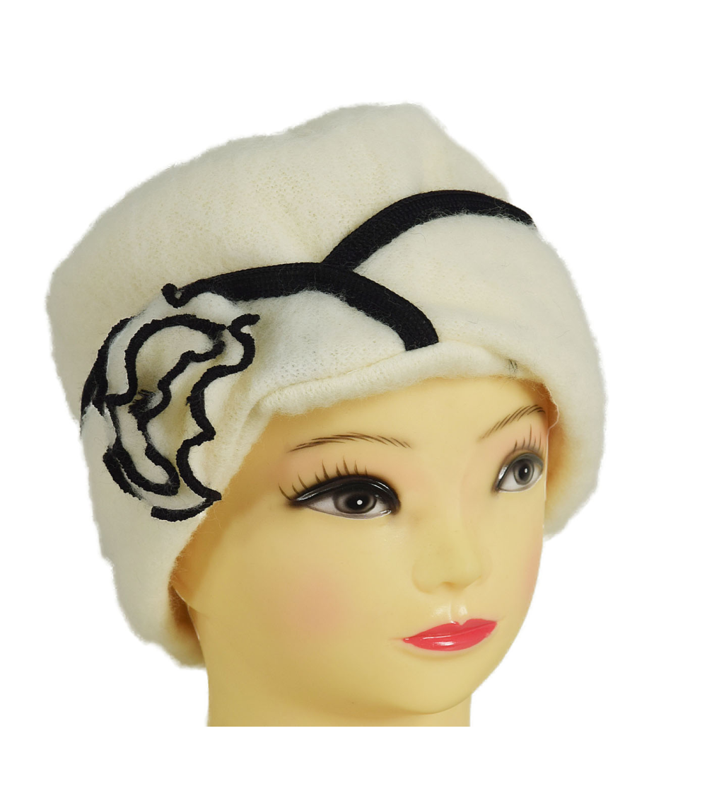 Toque laine des Pyrénées naturel