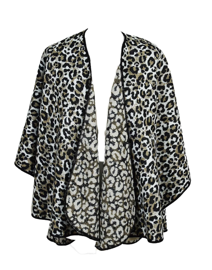 cape fantaisie motif leopard fabriquée en France