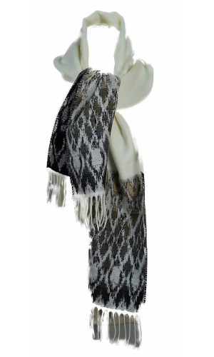 echarpe acrylique ivoire fabriqué en France en stock