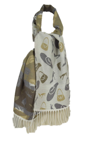 echarpe reversible en acrylique fabriquée en France