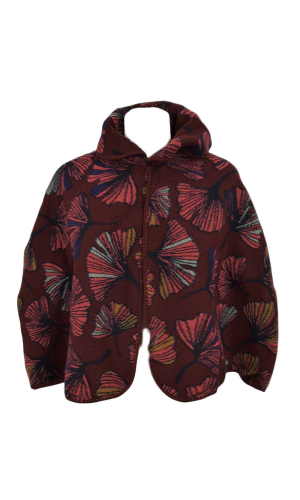 pelerine femme acrylique bordeaux pas cher