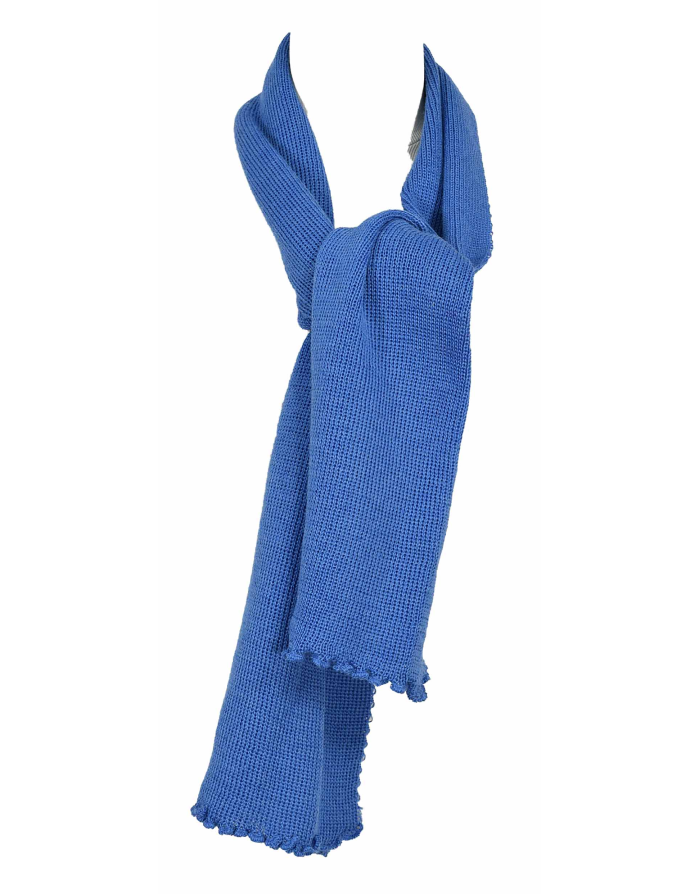 Echarpe laine maille lagon