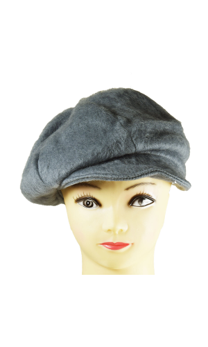 Casquette Gavroche laine des Pyrénées gris souris