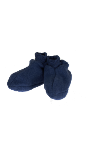 Chaussons laine des Pyrénées marine