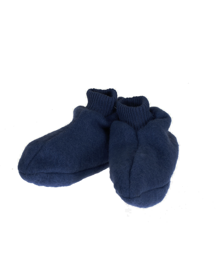 Chaussons laine des Pyrénées marine
