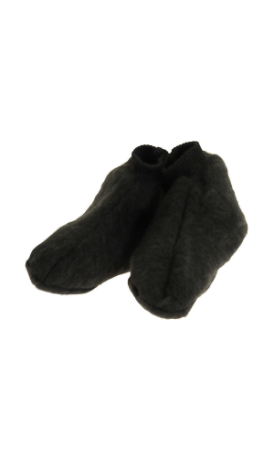 Chaussons laine des Pyrénées noir