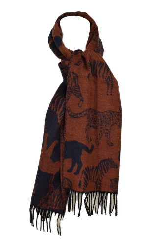 Echarpe Guepard bleu marine