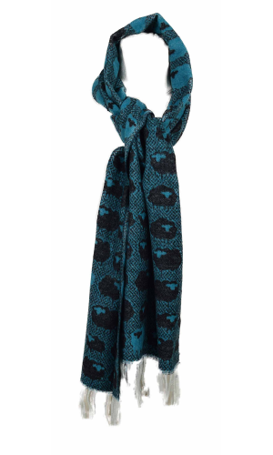Echarpe Goupil turquoise