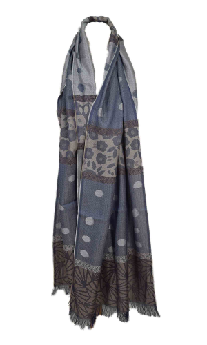 Echarpe Nectarine bleu