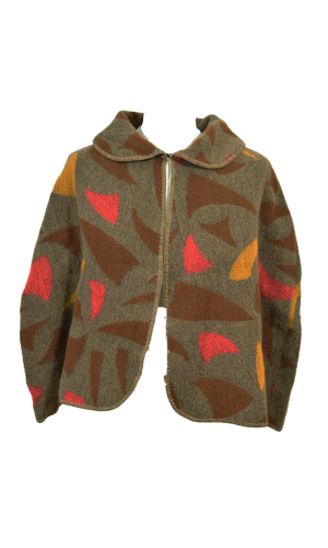 Pelerine femme Motifs marron