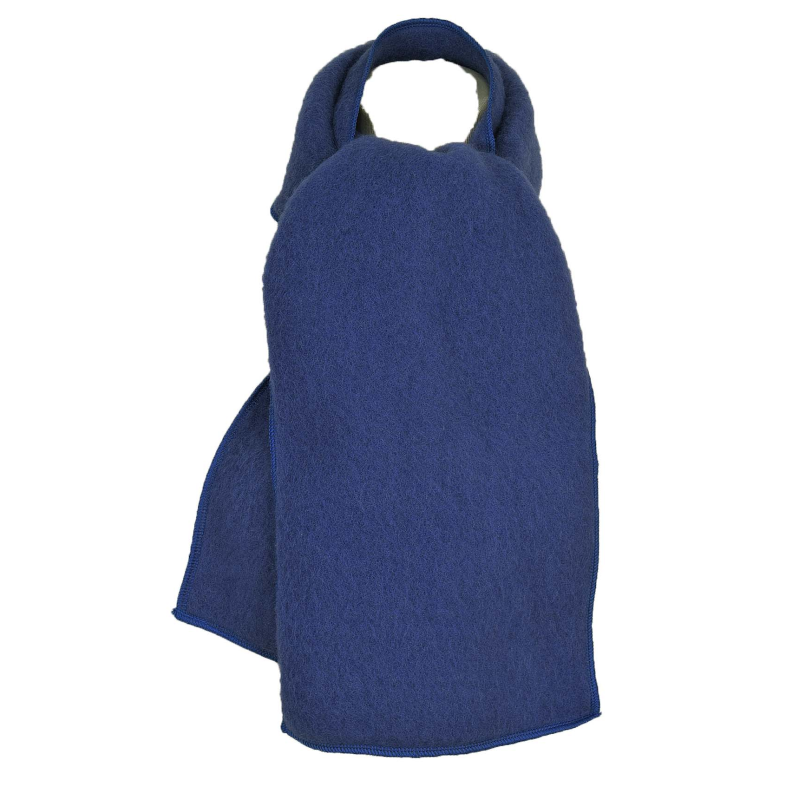 Echarpe laine bleu