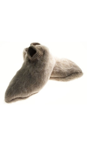 chaussons laine adulte val d arizes à la vente en laine beige