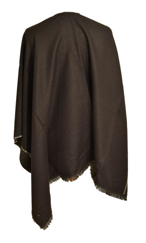 cape noire acrylique reversible pour femme en stock