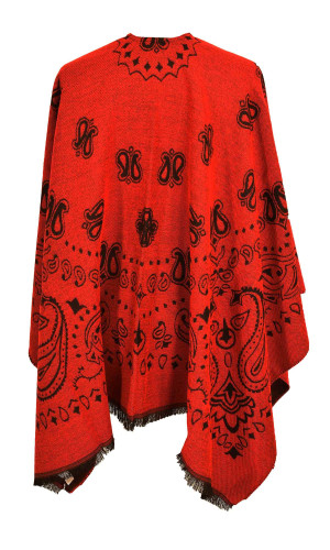 cape bandana rouge pour femme made in France