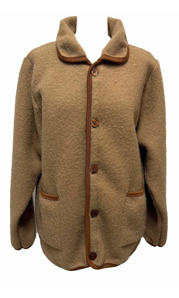 veste homme laine des Pyrénées camel en stock