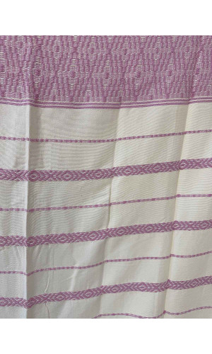 plaid tissé jacquard en coton rose 150x180