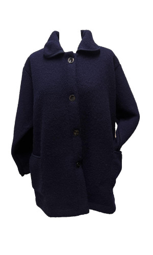 veste femme laine bleu marine en stock
