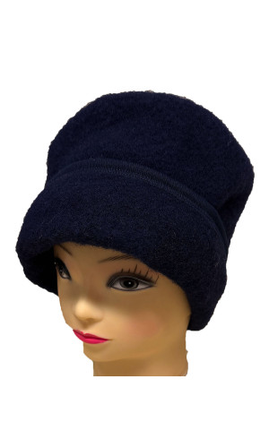 toque laine des Pyrénées marine pour homme et femme