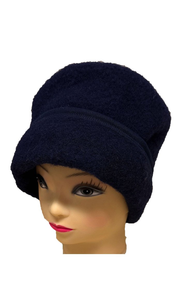 toque laine des Pyrénées marine pour homme et femme